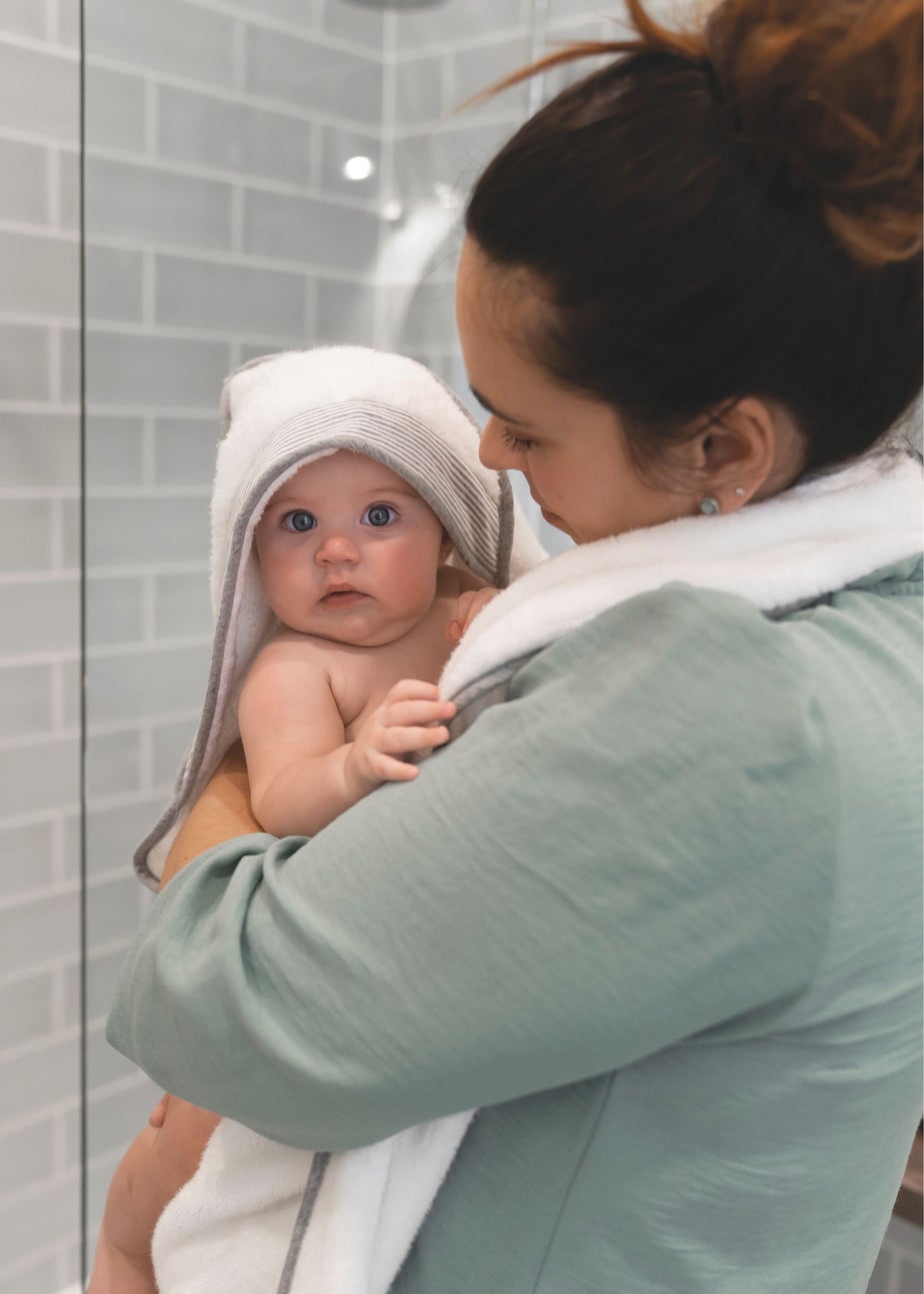 Babymoov Doomoo White Hooded Towel Dry'n Play