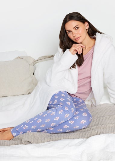 Long Tall Sally White Cotton Towelling Maxi Robe