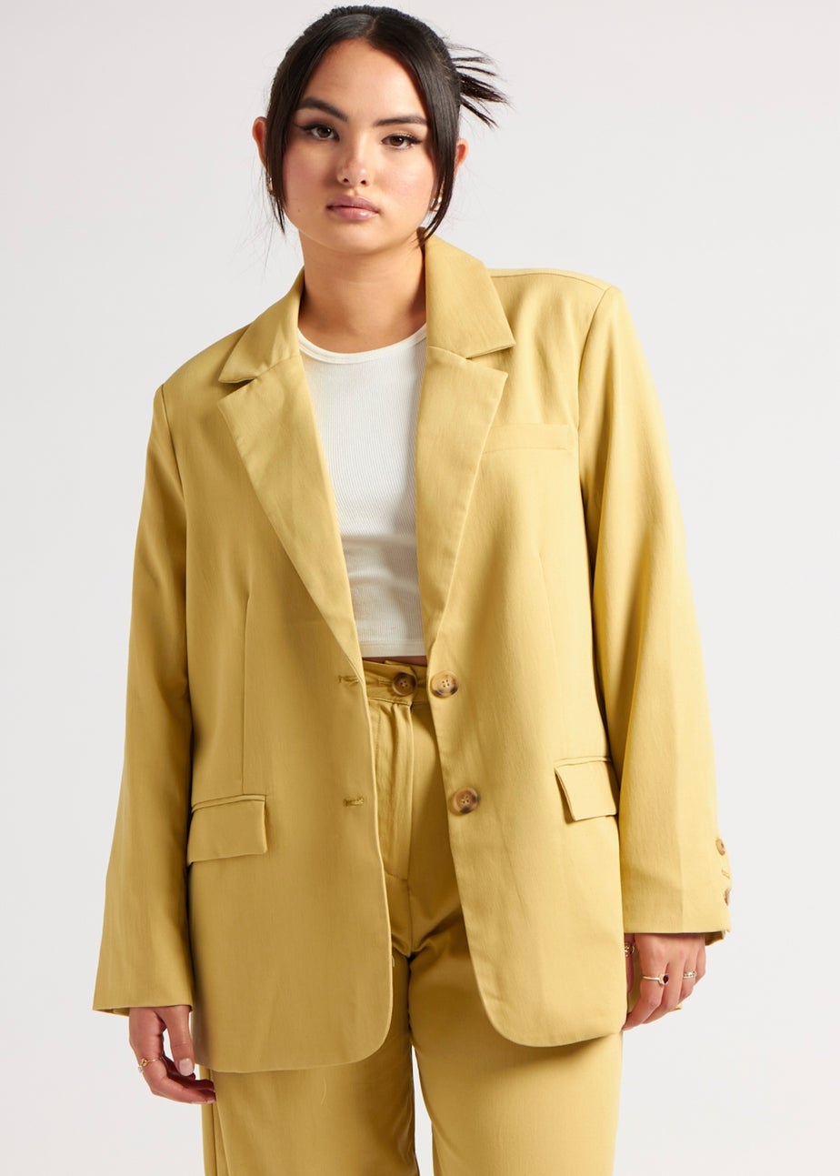 Urban Bliss Lime Oversized Blazer