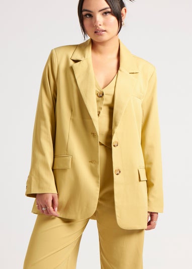 Urban Bliss Lime Oversized Blazer