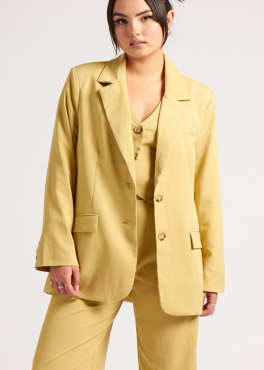 Urban Bliss Lime Oversized Blazer