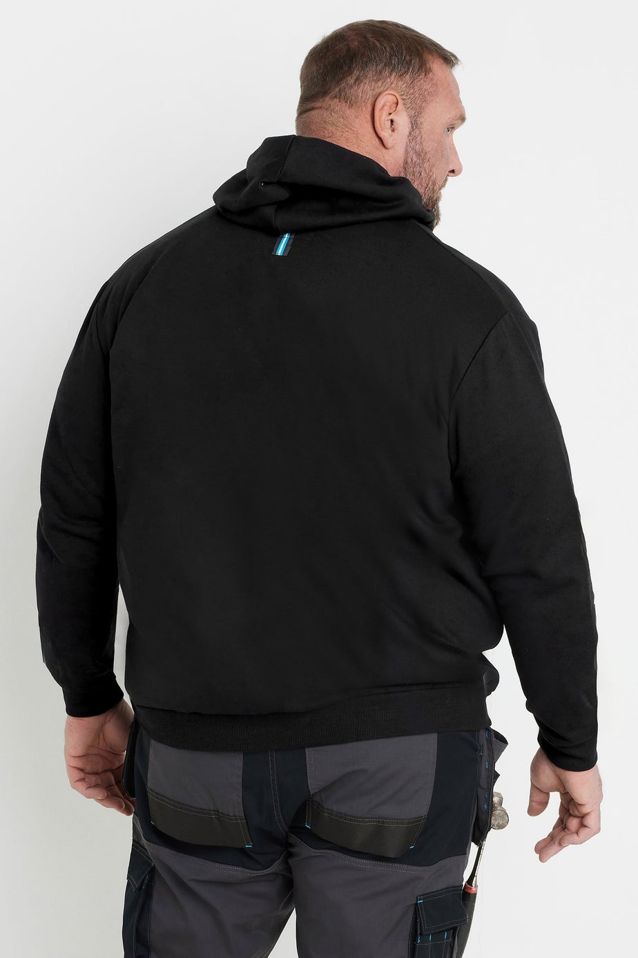 BadRhino Black Workwear Zip Through Hoodie