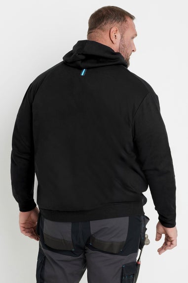 BadRhino Black Workwear Zip Through Hoodie