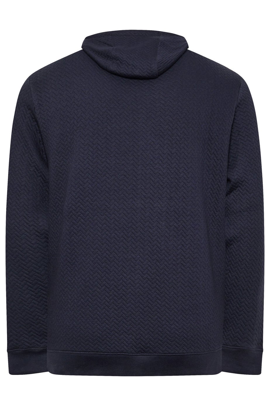 BadRhino Navy Blue Chevron Quilted Hoodie
