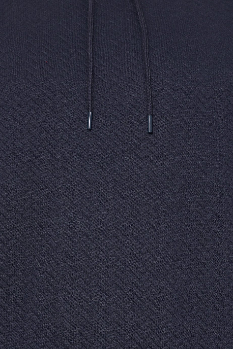 BadRhino Navy Blue Chevron Quilted Hoodie