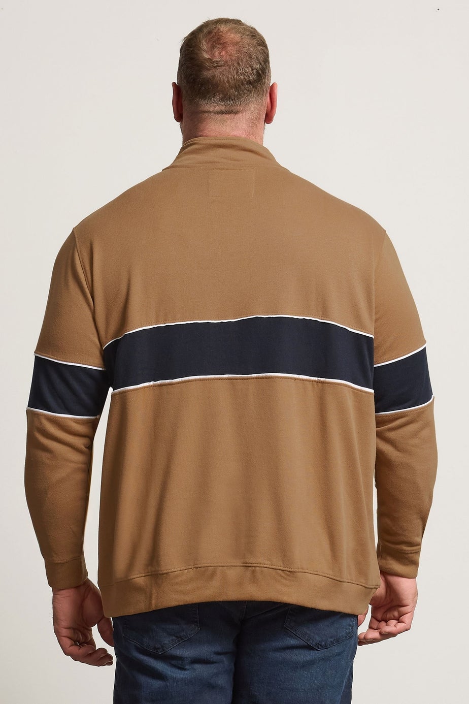 BadRhino Tan Brown Quarter Zip Sweatshirt