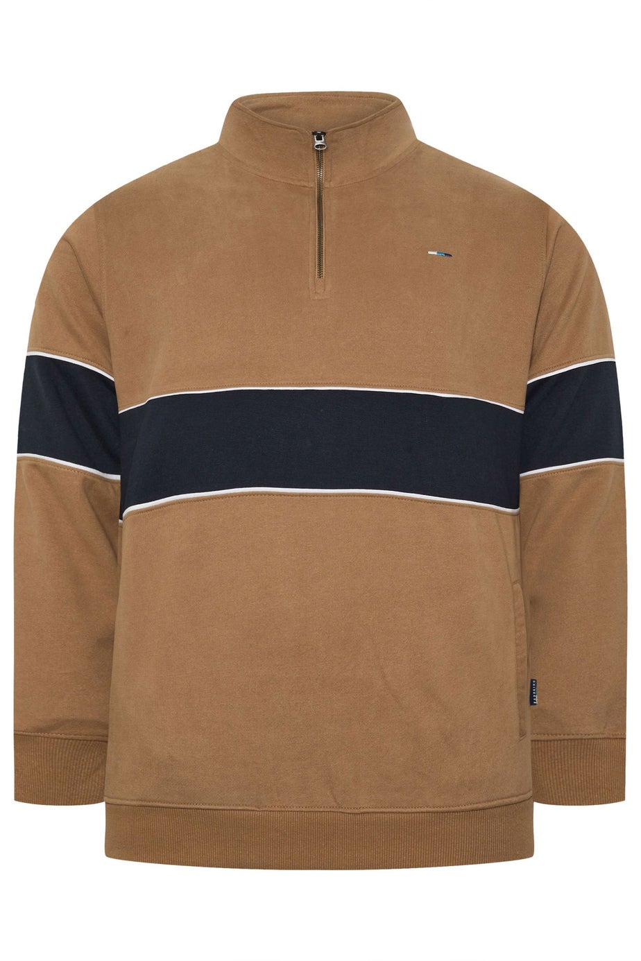 BadRhino Tan Brown Quarter Zip Sweatshirt