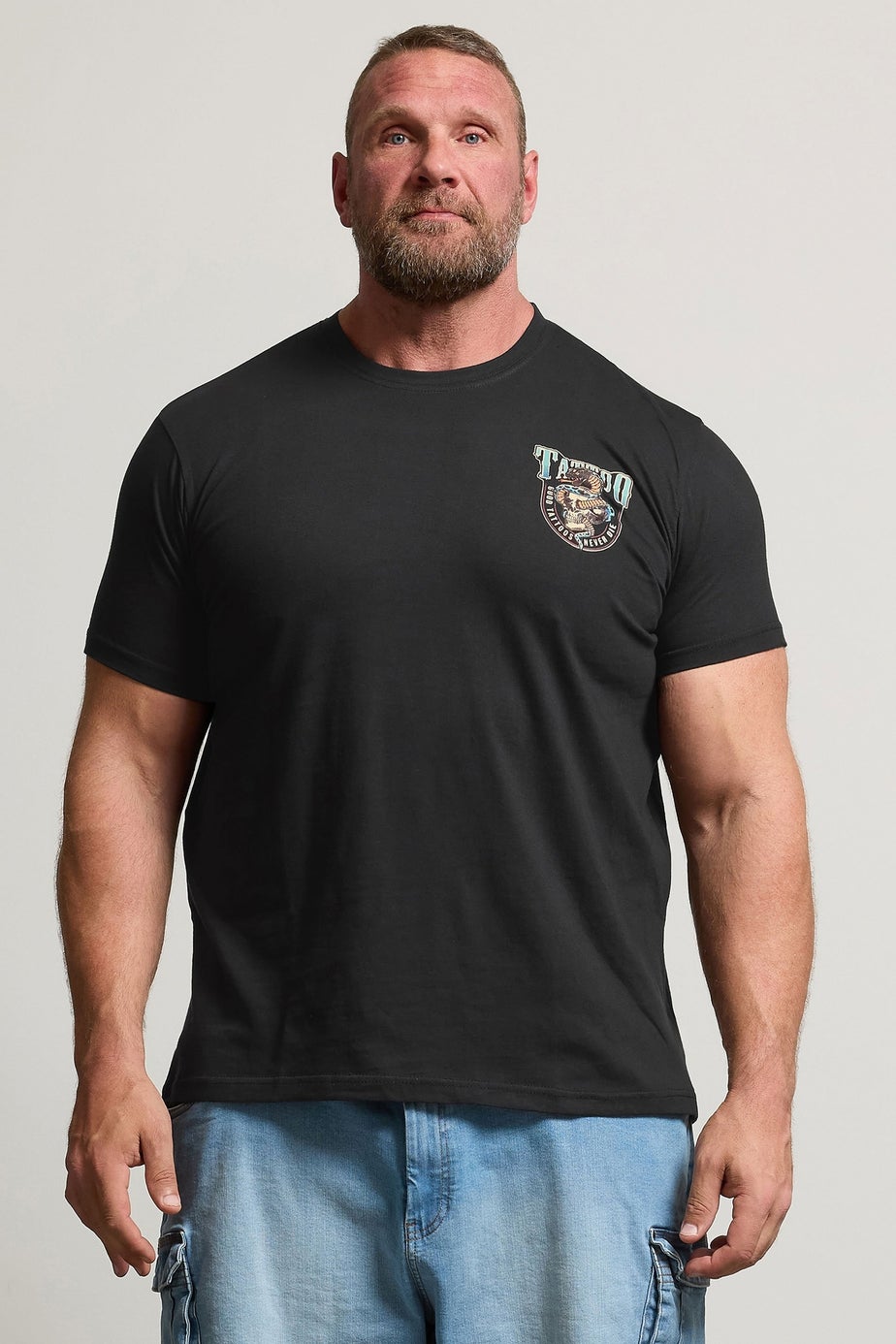 BadRhino Black 'Tattoo Fest' Graphic Print T-Shirt