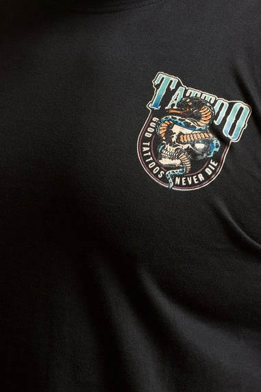 BadRhino Black 'Tattoo Fest' Graphic Print T-Shirt