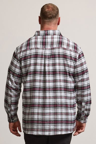 BadRhino Black Check Print Long Sleeve Flannel Shirt