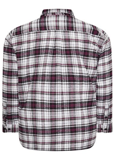 BadRhino Black Check Print Long Sleeve Flannel Shirt