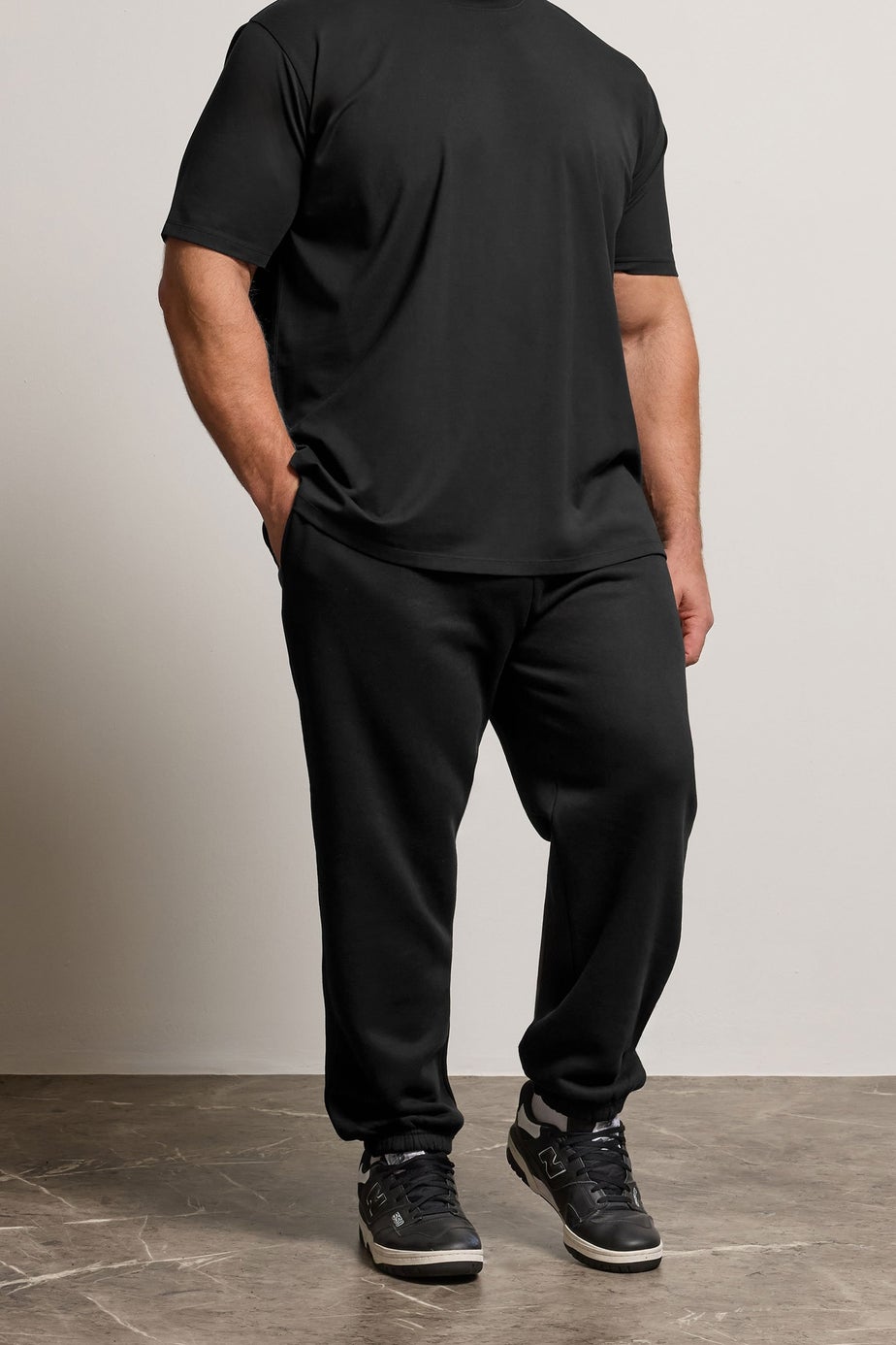 BadRhino Black Premium Cuffed Joggers