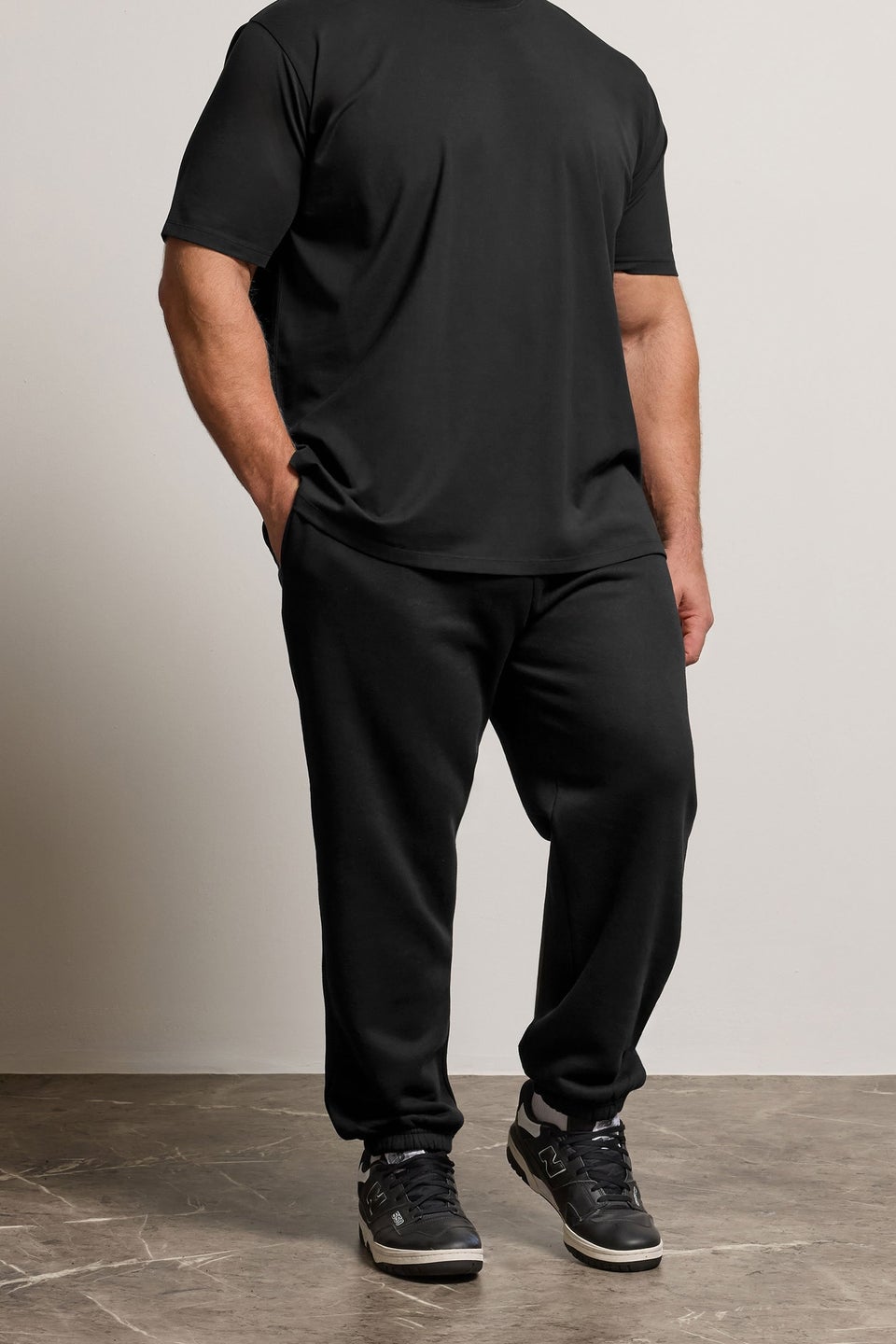 BadRhino Black Premium Cuffed Joggers