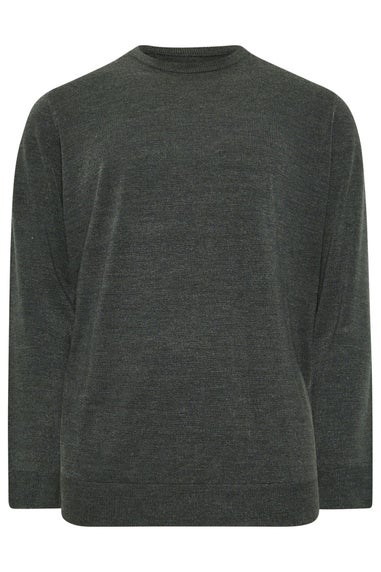 BadRhino Grey Crew Neck Jumper
