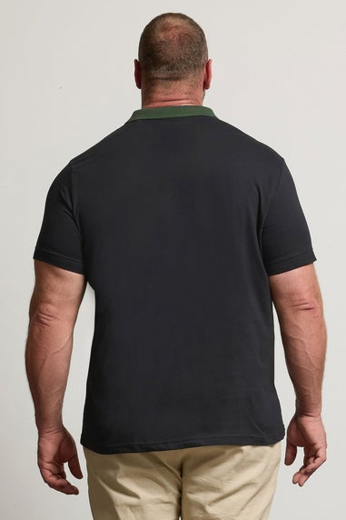 BadRhino Black Jacquard Polo Shirt