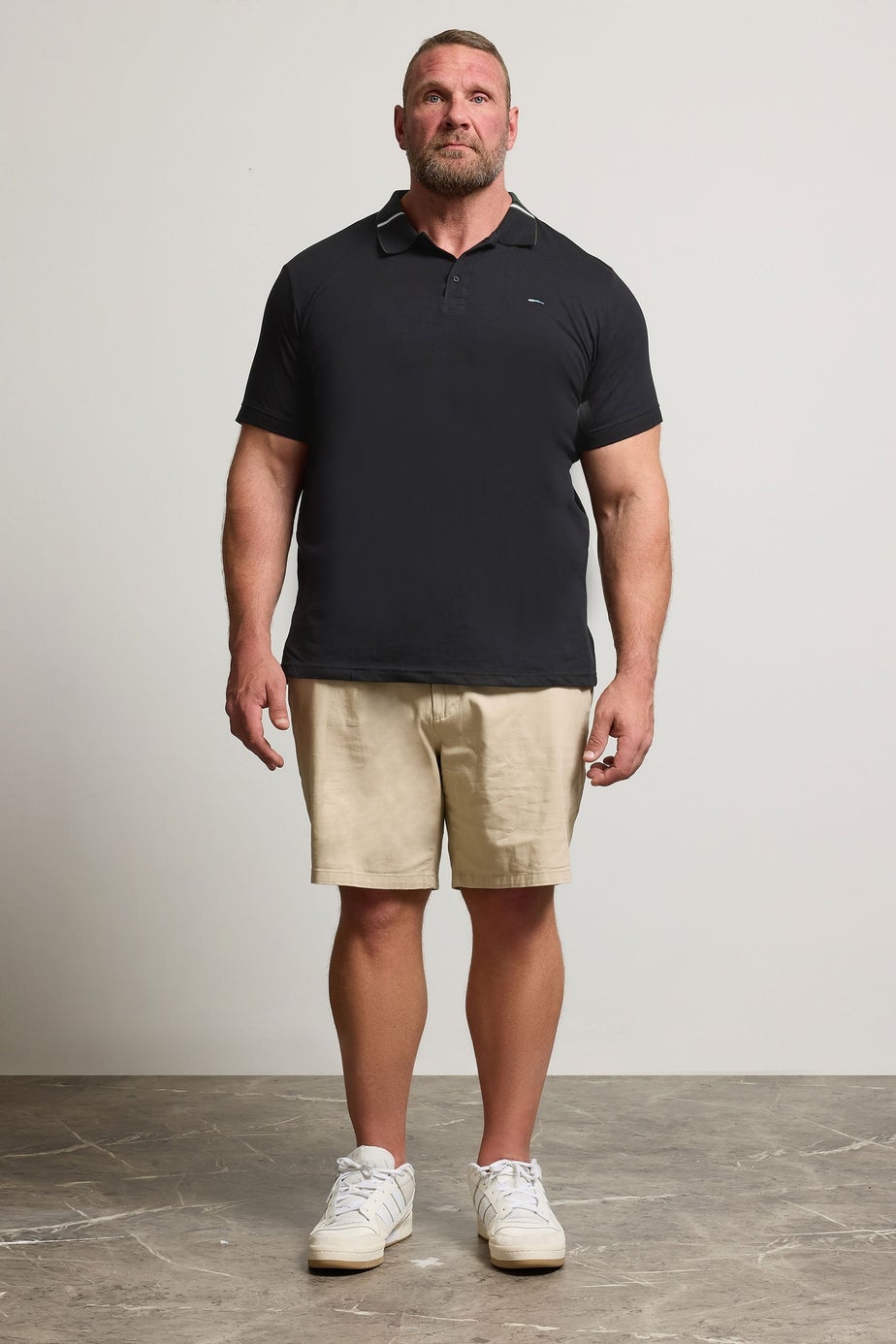 BadRhino Black Jacquard Polo Shirt