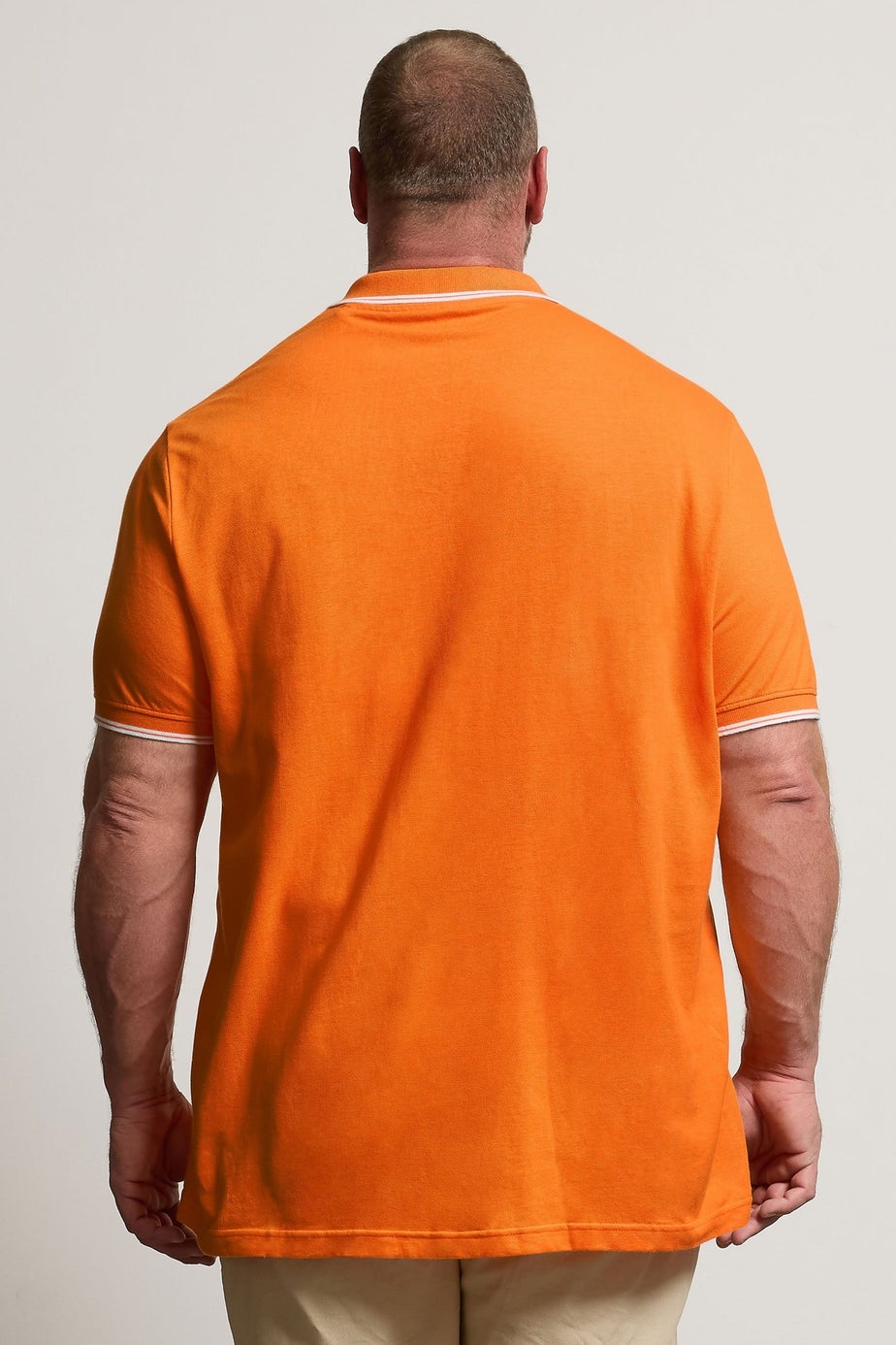 BadRhino 3 Pack Pink & Orange Tipped Polo Shirts