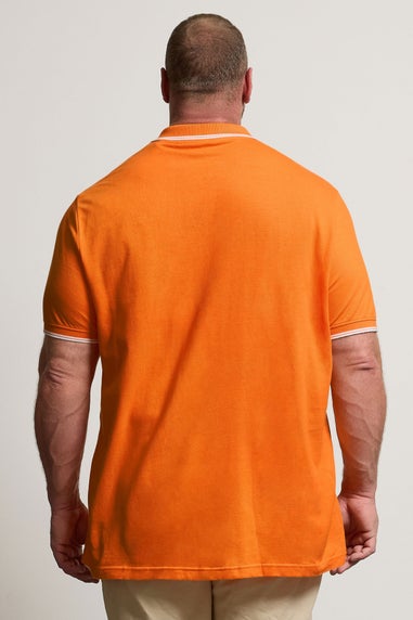 BadRhino 3 Pack Pink & Orange Tipped Polo Shirts