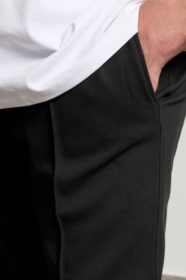 BadRhino Black Textured Jersey Joggers
