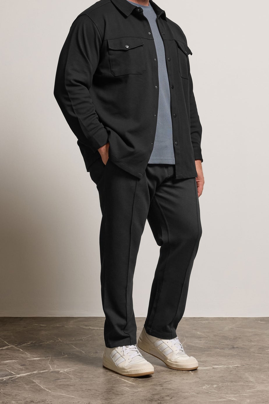 BadRhino Black Textured Jersey Joggers