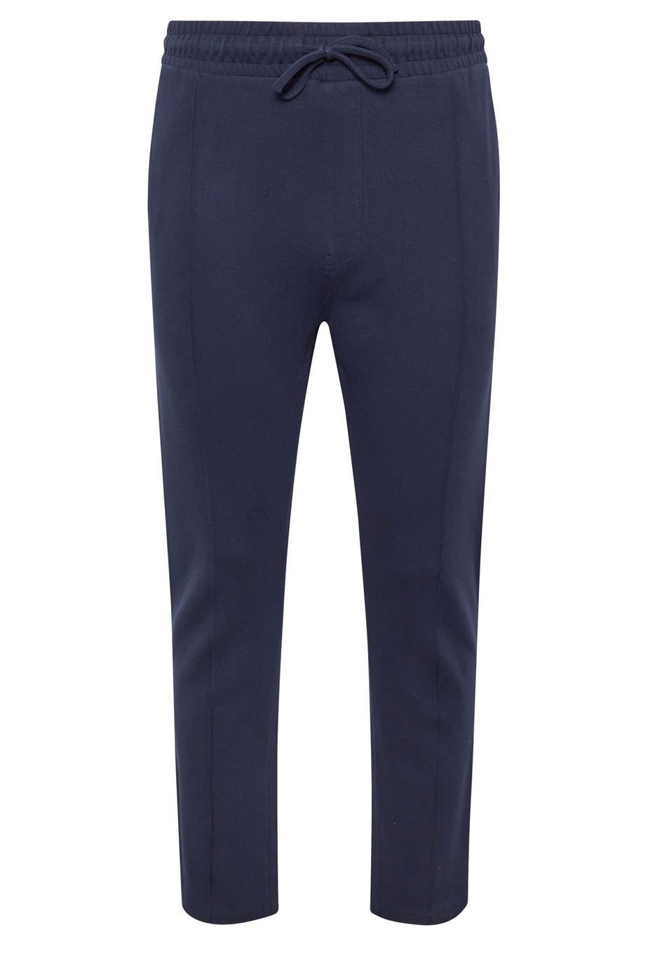 BadRhino Navy Blue Textured Jersey Joggers