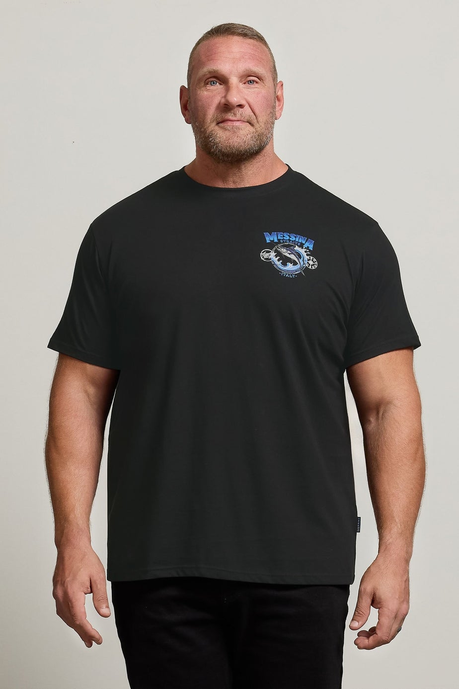 BadRhino Black 'Messina Straits' Graphic T-Shirt