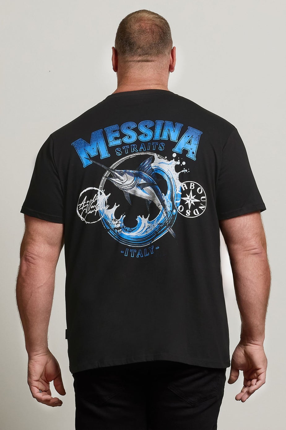 BadRhino Black 'Messina Straits' Graphic T-Shirt