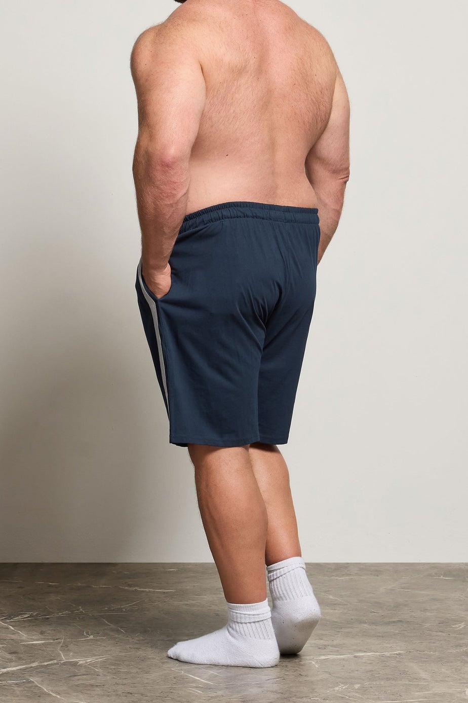 BadRhino Navy Blue Lightweight Lounge Shorts
