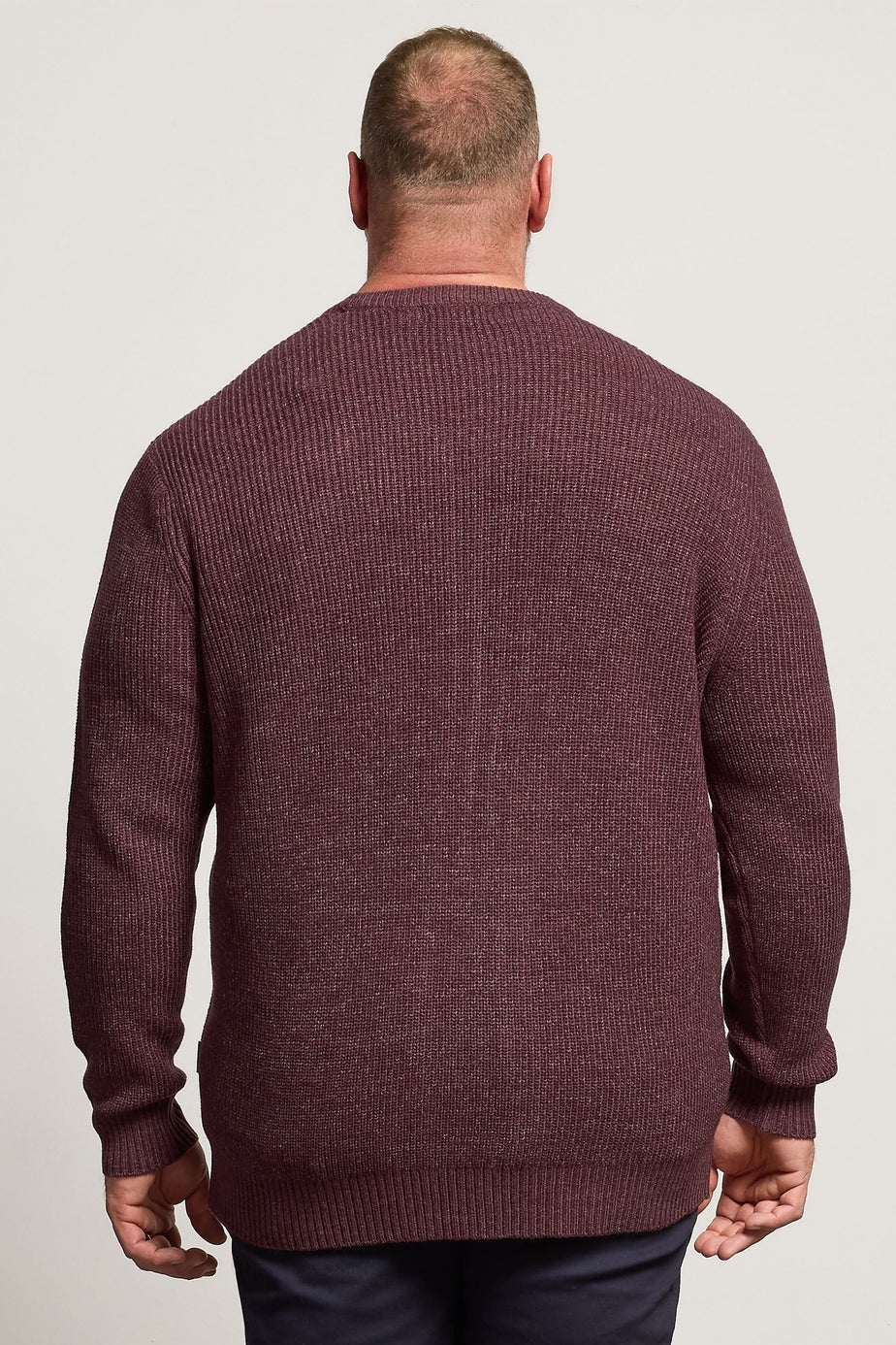 BadRhino Burgundy Red Knitted Jumper