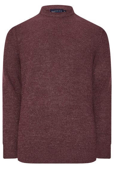 BadRhino Burgundy Red Knitted Jumper