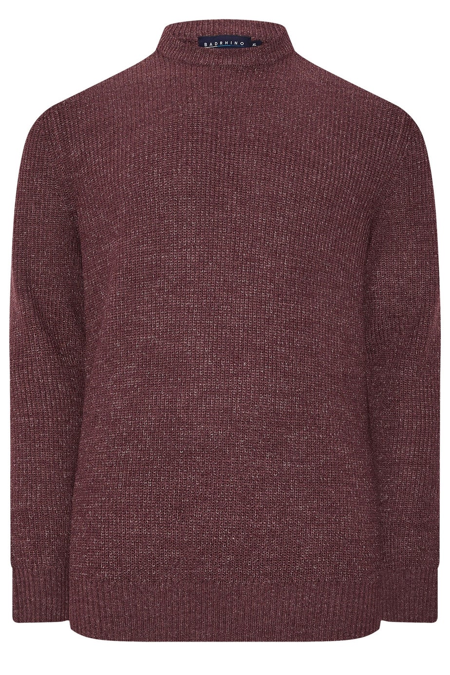 BadRhino Burgundy Red Knitted Jumper