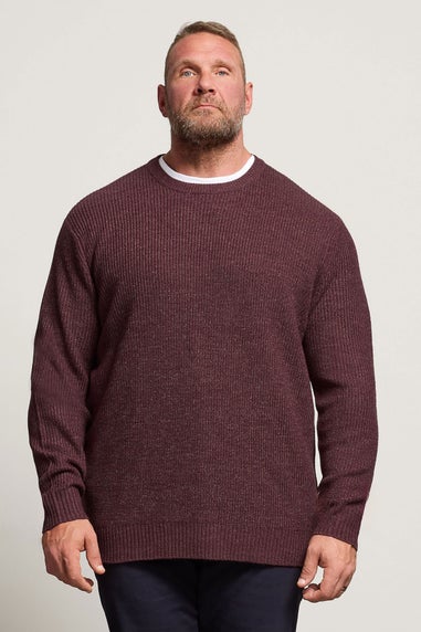 BadRhino Burgundy Red Knitted Jumper