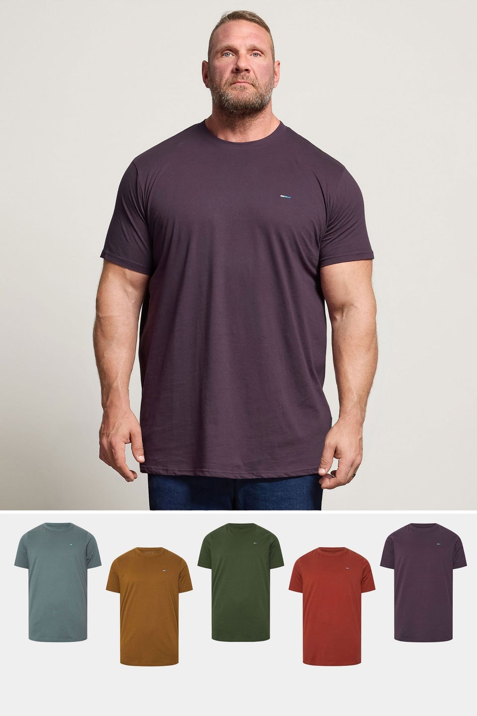 BadRhino Multi 5 Pack Extra Long Core T-Shirts