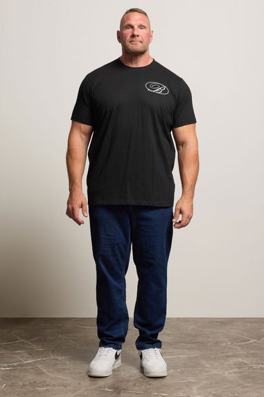 BadRhino Black Logo Back Print T-Shirt