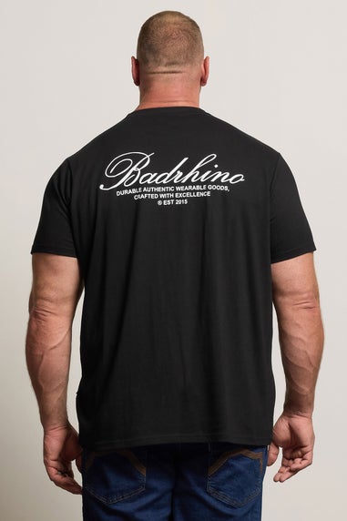 BadRhino Black Logo Back Print T-Shirt