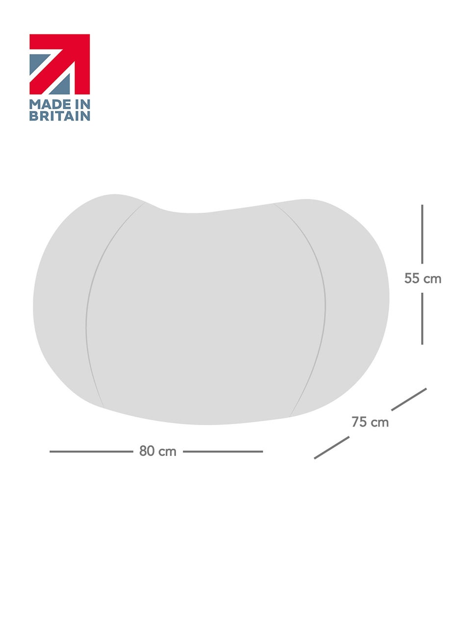 rucomfy Faux Fur Kids Slouchbag Linen Beanbag