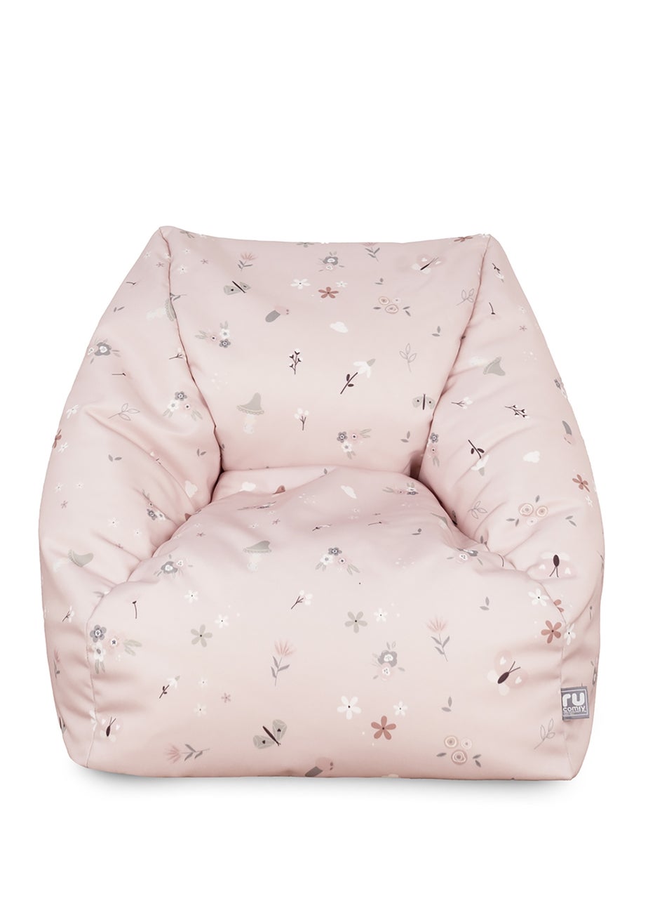 rucomfy Whimsical Kids Snuggle Chair Beanbag and Footstool Bundle