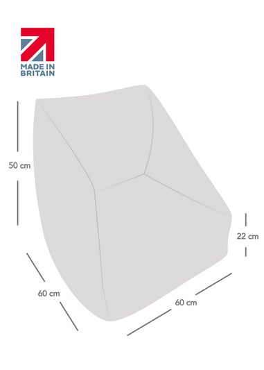 rucomfy Whimsical Kids Snuggle Chair Beanbag and Footstool Bundle