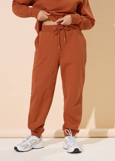PixieGirl Petite Rust Orange Drawstring Cuffed Joggers