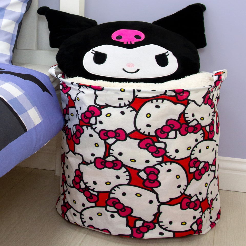 Hello Kitty Star Red Fabric Storage Hamper