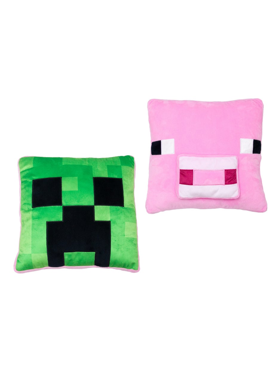 Minecraft Vibes Green Shaped Cushion