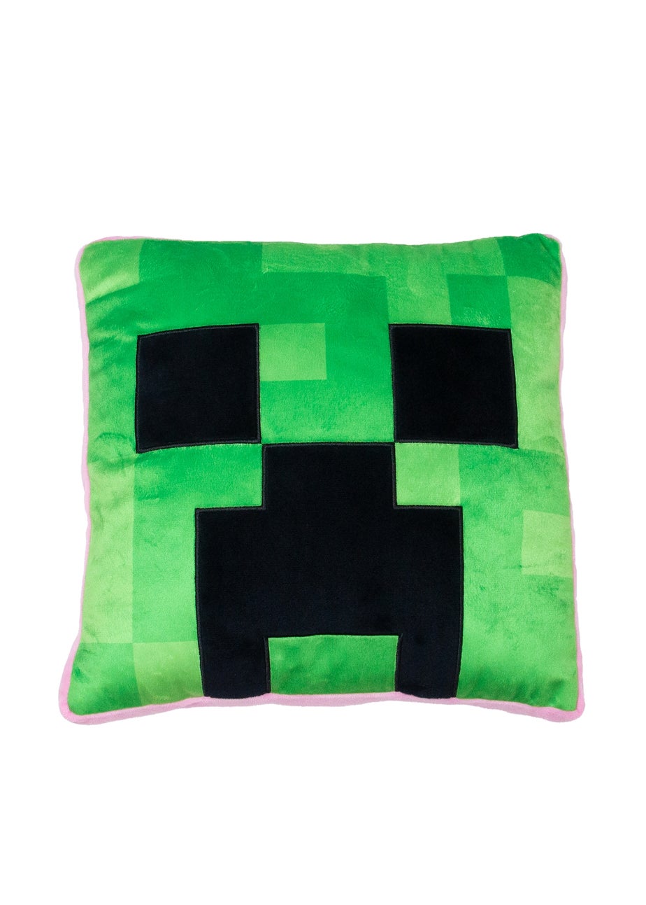 Minecraft Vibes Green Shaped Cushion