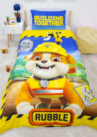 Paw Patrol Rubble and Crew Yellow Panel Duvet