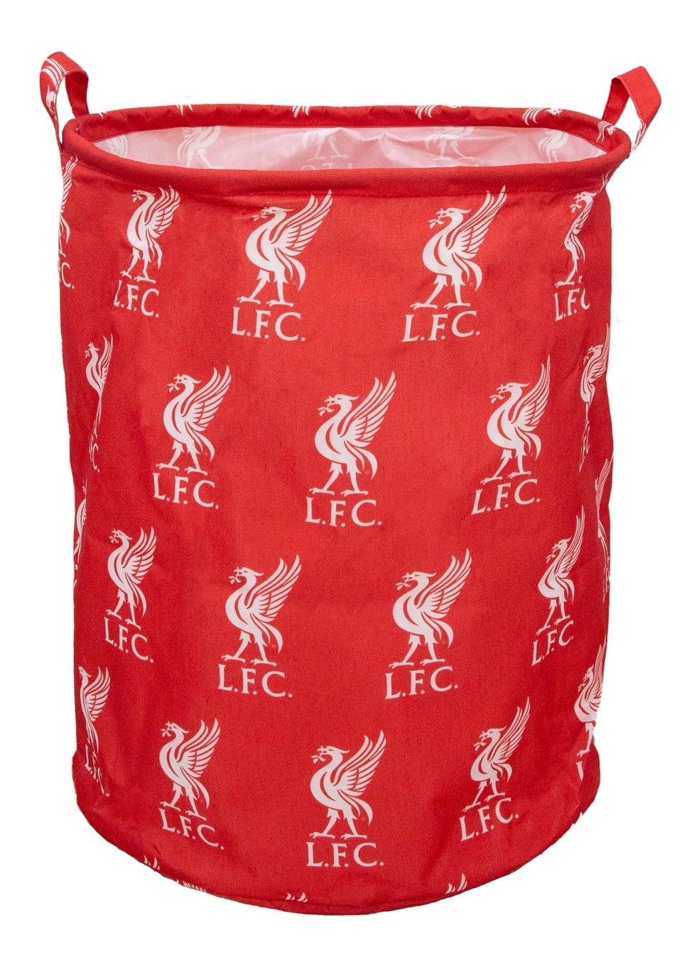 Liverpool Strike Red Fabric Storage Hamper