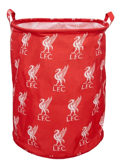 Liverpool Strike Red Fabric Storage Hamper
