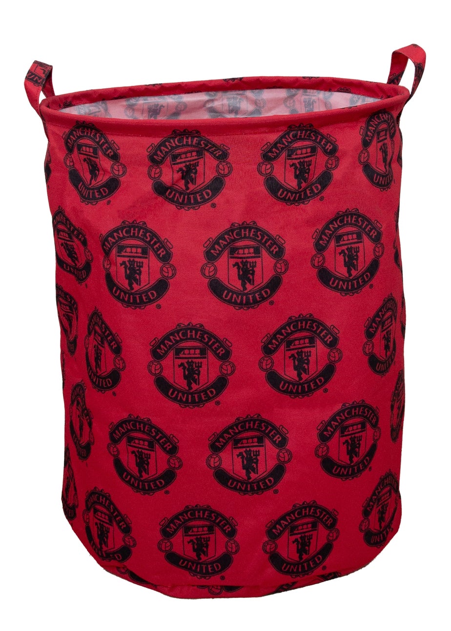 Man U Icon Red Fabric Storage Hamper