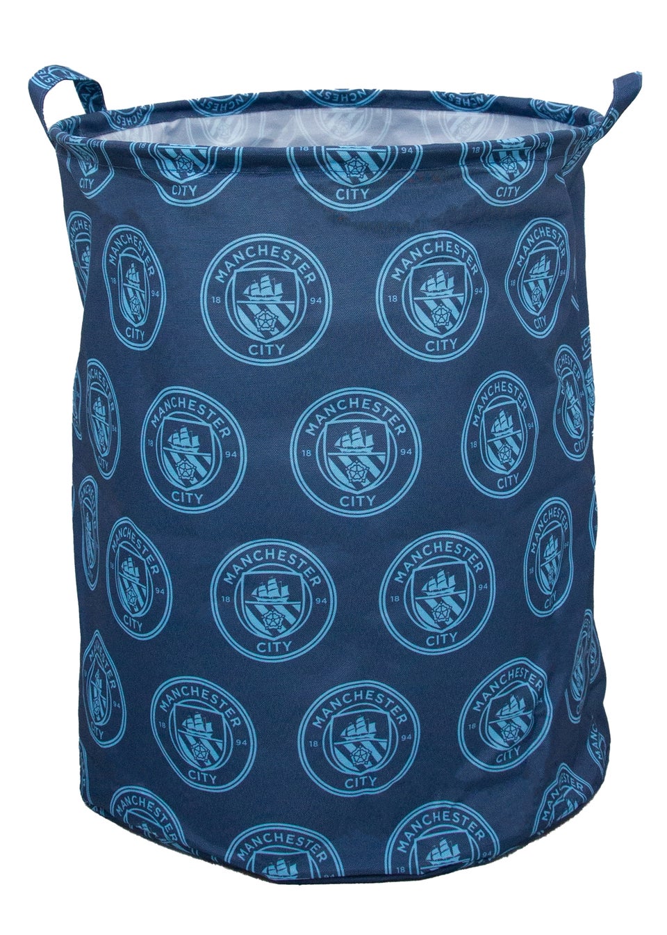 Man City Score Blue Fabric Storage Hamper