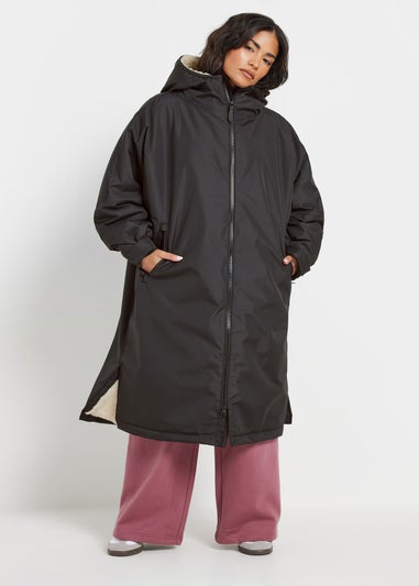 PixieGirl Petite Black Waterproof Fleece Lined Robe