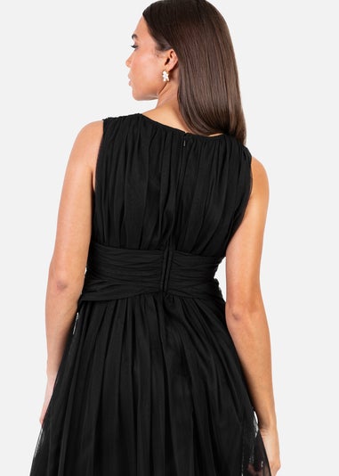 Anaya With Love Recycled Black Sleeveless V Neck Maxi Dress