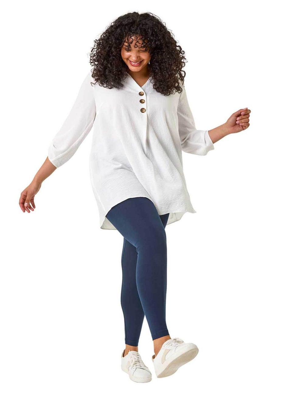 Roman Navy Curve Full Length Leggings
